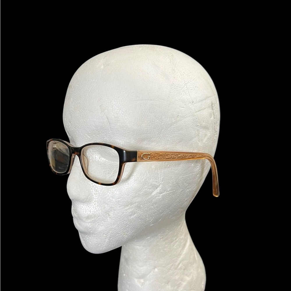 Guess Light Brown & Copper Tortoiseshell 50017 135 Eyeglasses Frames. 
B7
